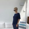Bamboo Short Sleeved T-Shirt - Navy - Image 2