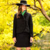 Black Circle Wool Jacket