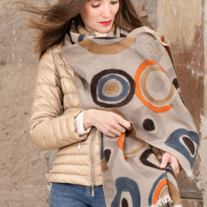 Bonnie Hand Painted Reversible Scarf