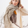 Merino Wool and Silk Scarf - Natural
