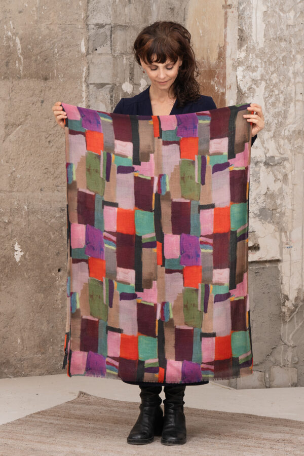 Midori Merino Wool and Silk Scarf - Image 2