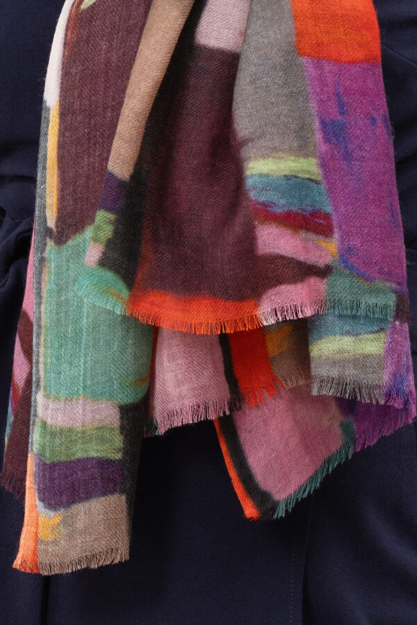 Midori Merino Wool and Silk Scarf - Image 4