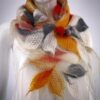 Silk and Felt Autumn Scarf