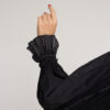 Long Sleeved Black Organic Cotton Top - Image 2