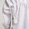 White Linen Drawstring Shirt