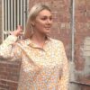 Long Sleeved Mustard Cuffed Blouse - Image 2