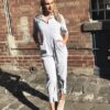 Striped Navy/White Jumpsuit