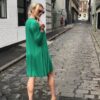 Vivid Green Bamboo Keyhole Dress