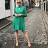 Vivid Green Bamboo Keyhole Dress - Image 2